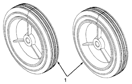 Wheel Assembly Diagram and Parts List for 140 (31A-140-000)(1999) Yard Machines Snow Blower